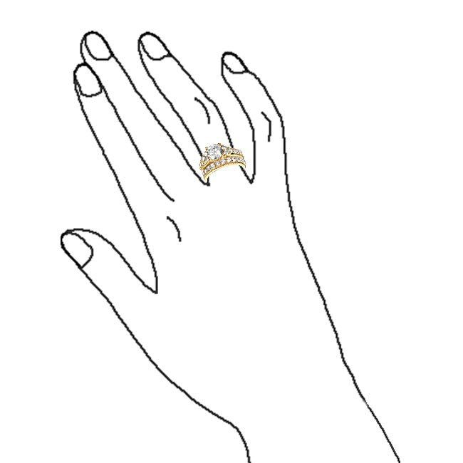DaiLi Jewelry 18K Gold Plated Engagement Rings