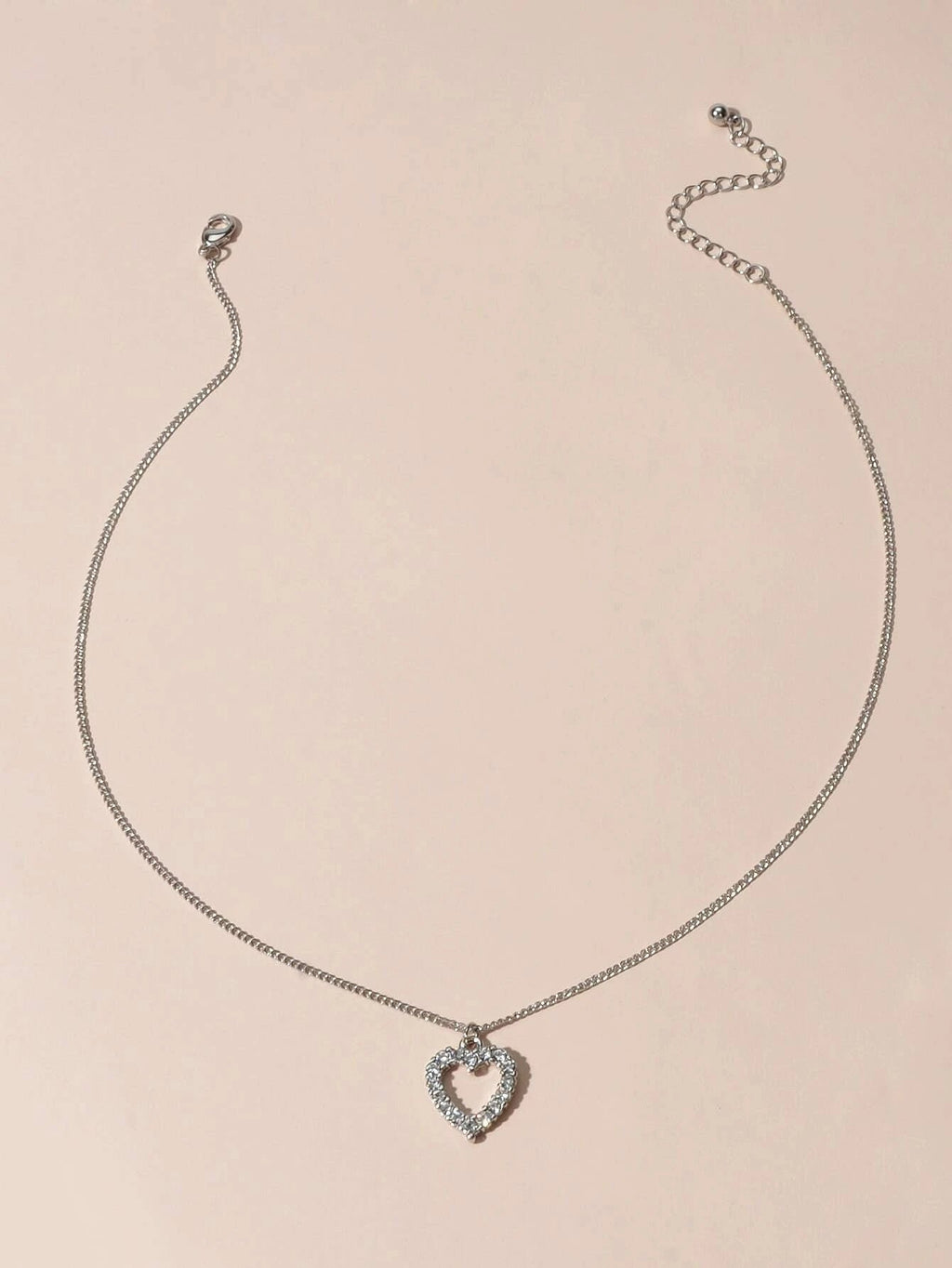 Modeschmuck Silber Strass Liebe Herz Anhänger Halskette Accessoires Geschenk