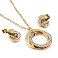 Wholesale Stainless Steel Jewelry - Double Interlocking Rings
