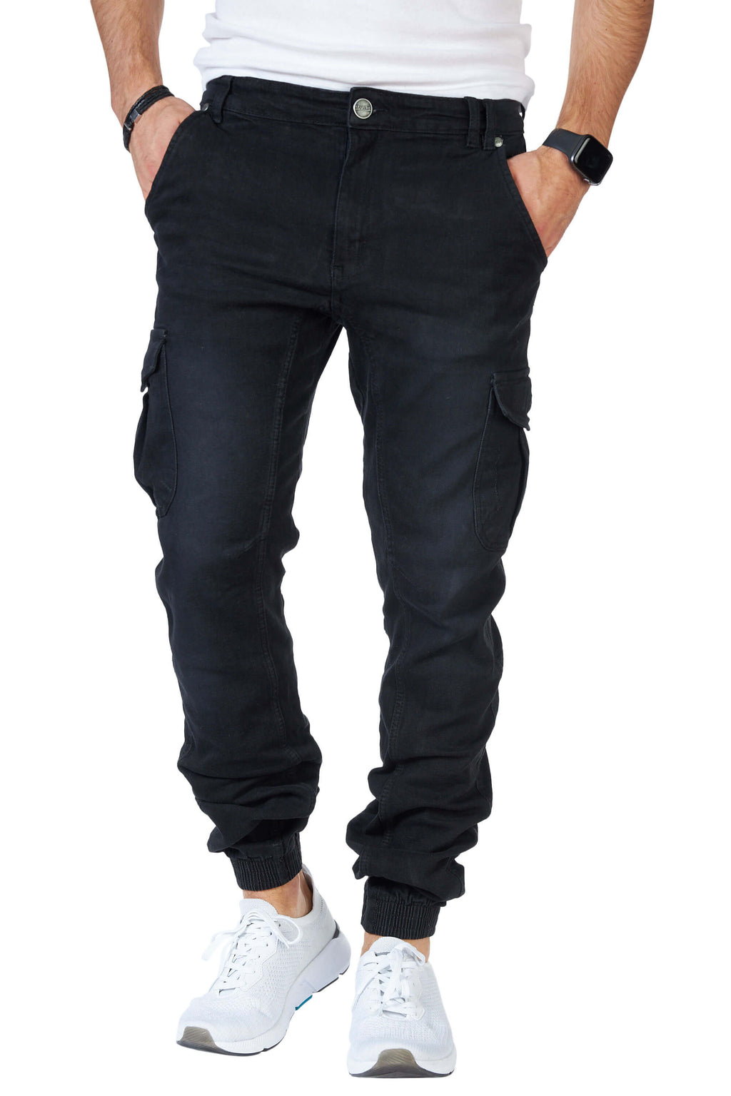 STYLEKO Cargo-Freizeithose Jeans mit Gürtelschlaufen