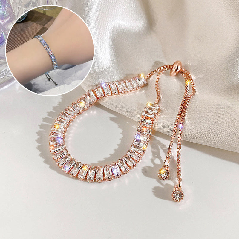 Strass Armband Ins Mode Glänzend Verstellbares Armband Damen Schmuck