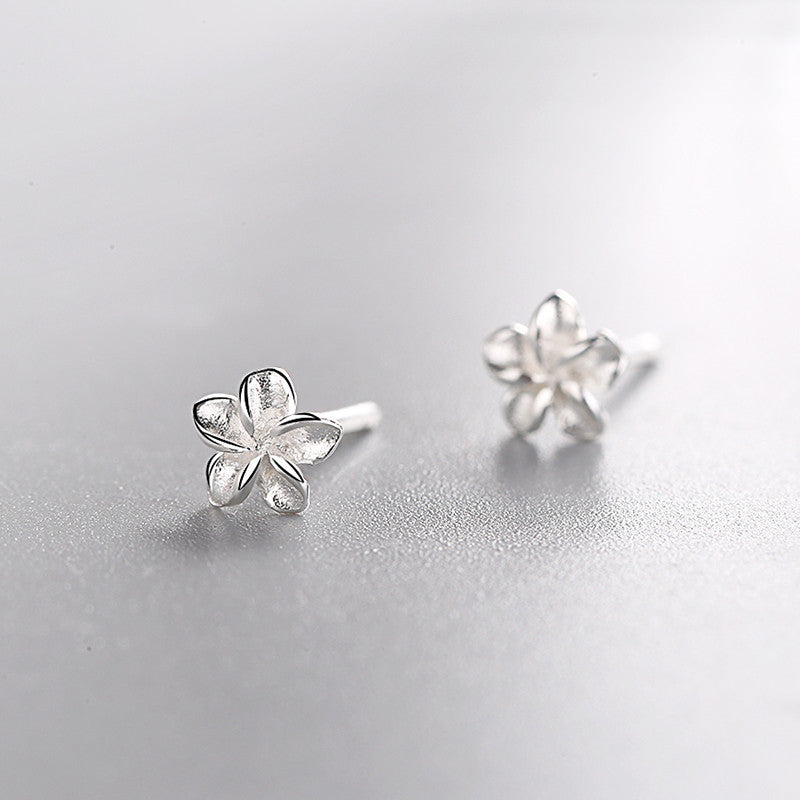 Flower Egg Earrings - Floral Stud Earrings