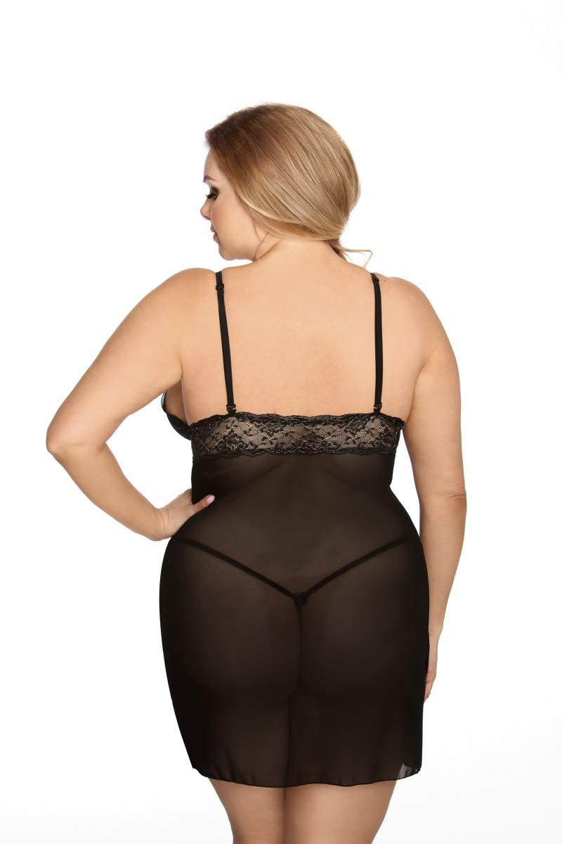 black chemise AA052175 - 3XL/4XL-1