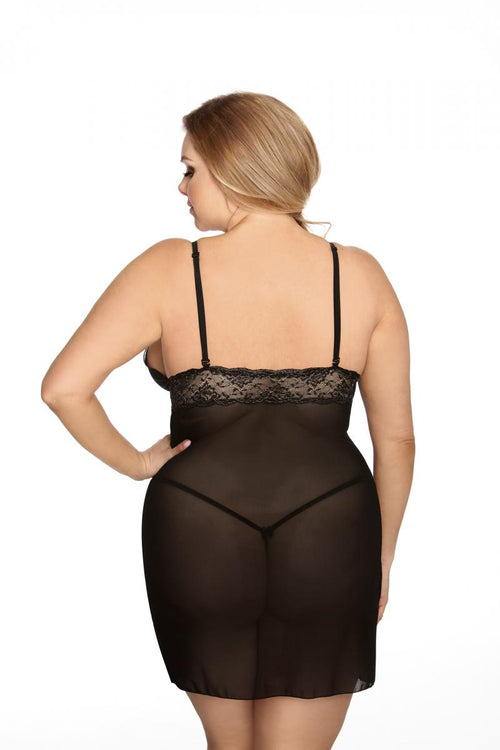black chemise AA052175 - 3XL/4XL-1