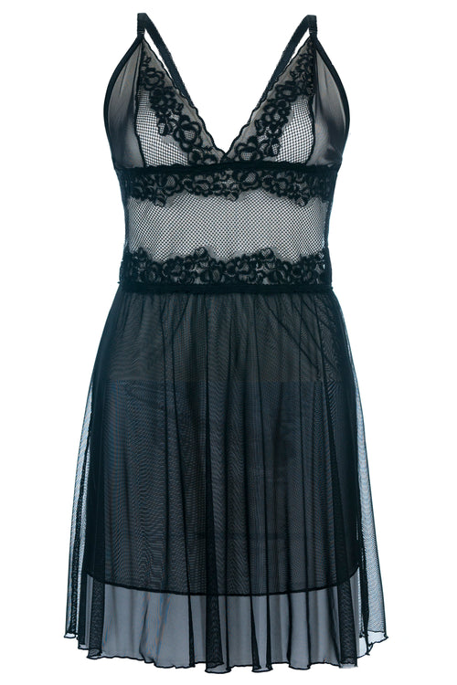 Schwarzes Chemise SB/1010 54/56 Sexy Base