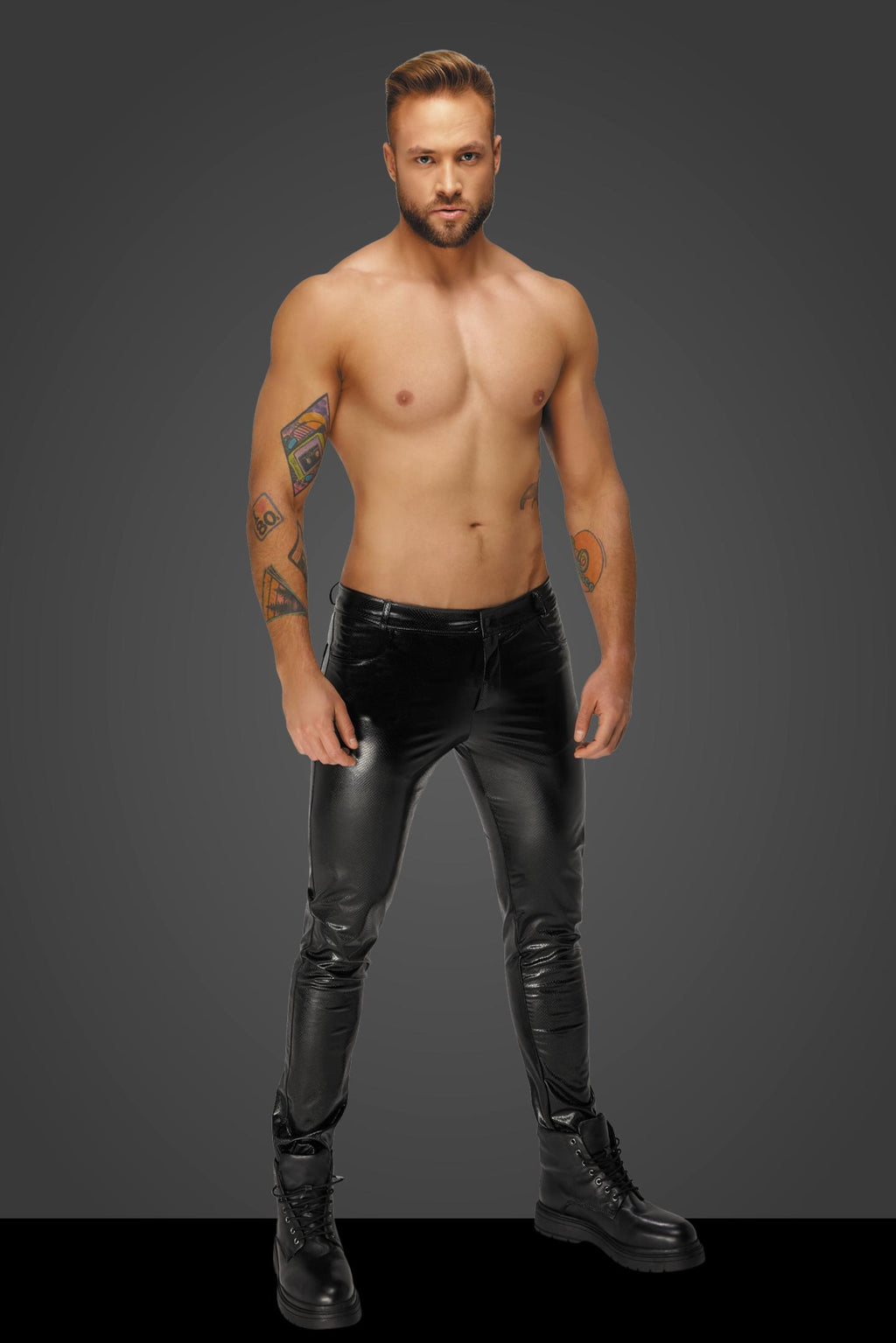 Snake Wetlook-Longpants H067 - 3XL