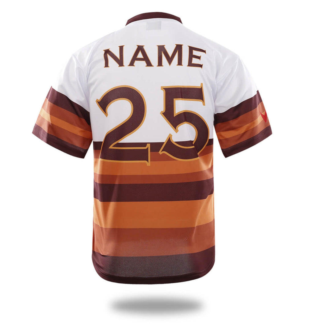 Sublimierte einfache weiße Baseballbekleidung