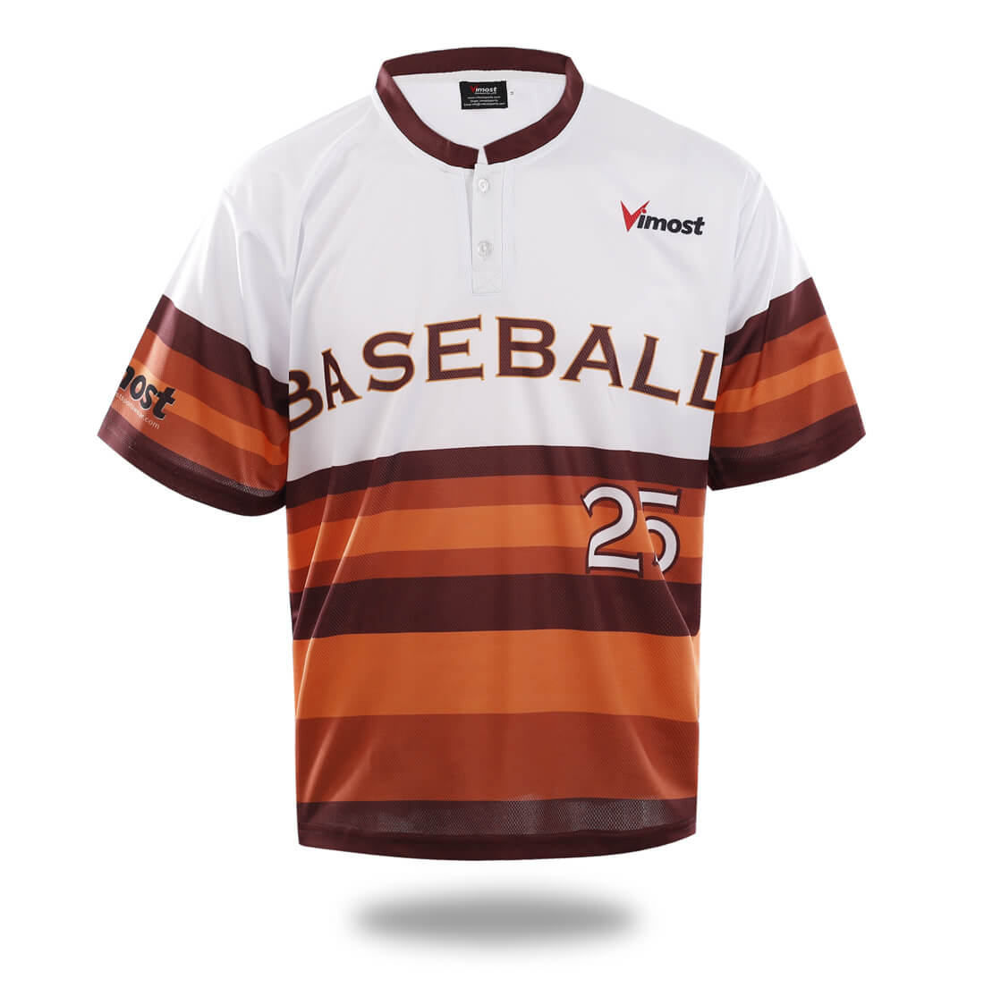 Sublimierte einfache weiße Baseballbekleidung