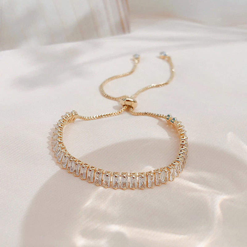 Strass Armband Ins Mode Glänzend Verstellbares Armband Damen Schmuck